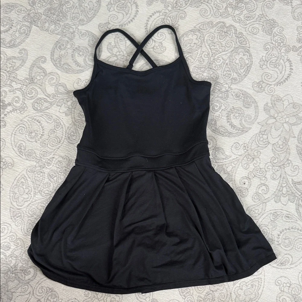 Abercrombie kids Girls Black Cross-Back active  One-Piece dress